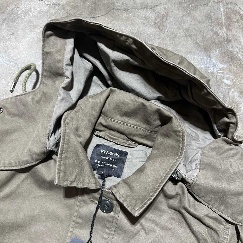 NWT Filson Granit Island Hooded Utility Jacket Green Womens $295 - Picture 5 of 5
